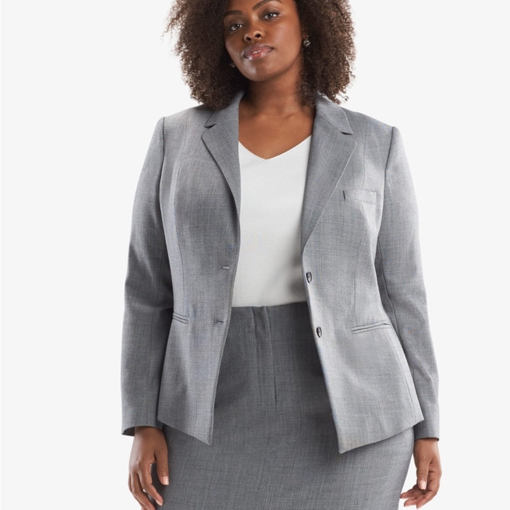 MM LaFleur Blazer in Sharkskin Size 2X